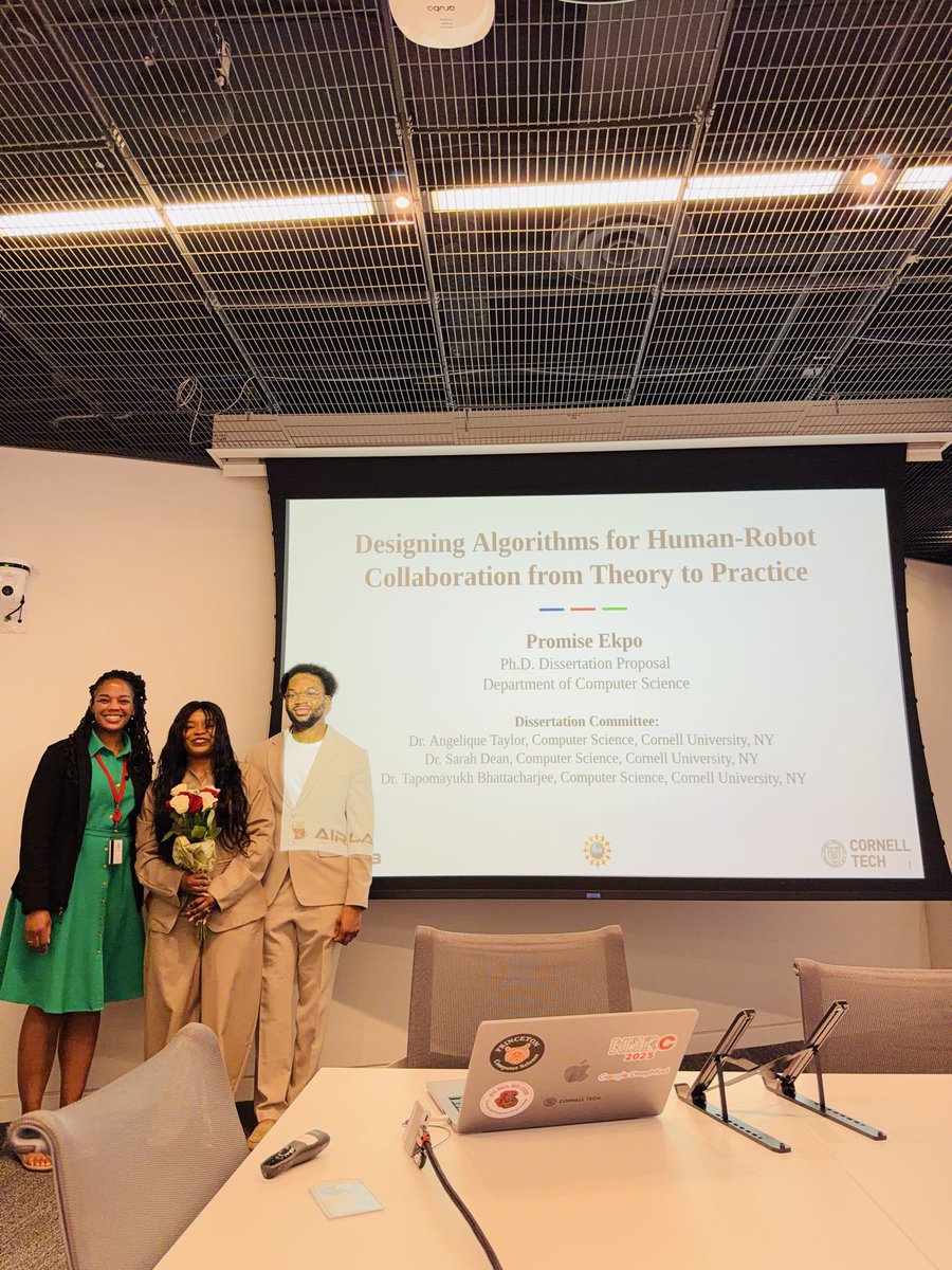 Promisevekpo's tweet photo. From @uniben to @Princeton to @Cornell 

Big News, I passed my PhD candidacy exam and proposed my dissertation. 
It feels surreal. My advice to upcoming researchers is to keep exploring until you find your zone of genius .

#nigerian #woman #tech https://t.co/P8K4yaZxC0