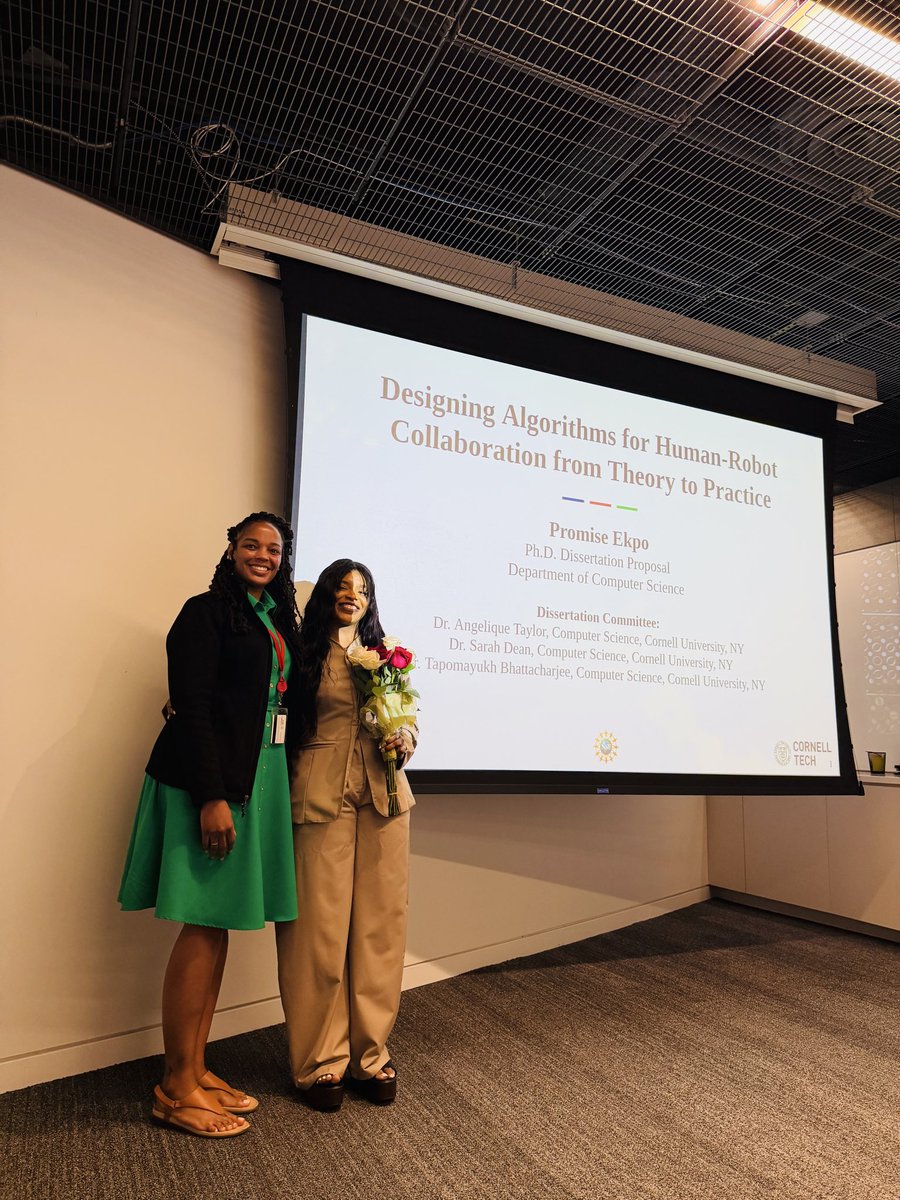 Promisevekpo's tweet photo. From @uniben to @Princeton to @Cornell 

Big News, I passed my PhD candidacy exam and proposed my dissertation. 
It feels surreal. My advice to upcoming researchers is to keep exploring until you find your zone of genius .

#nigerian #woman #tech https://t.co/P8K4yaZxC0