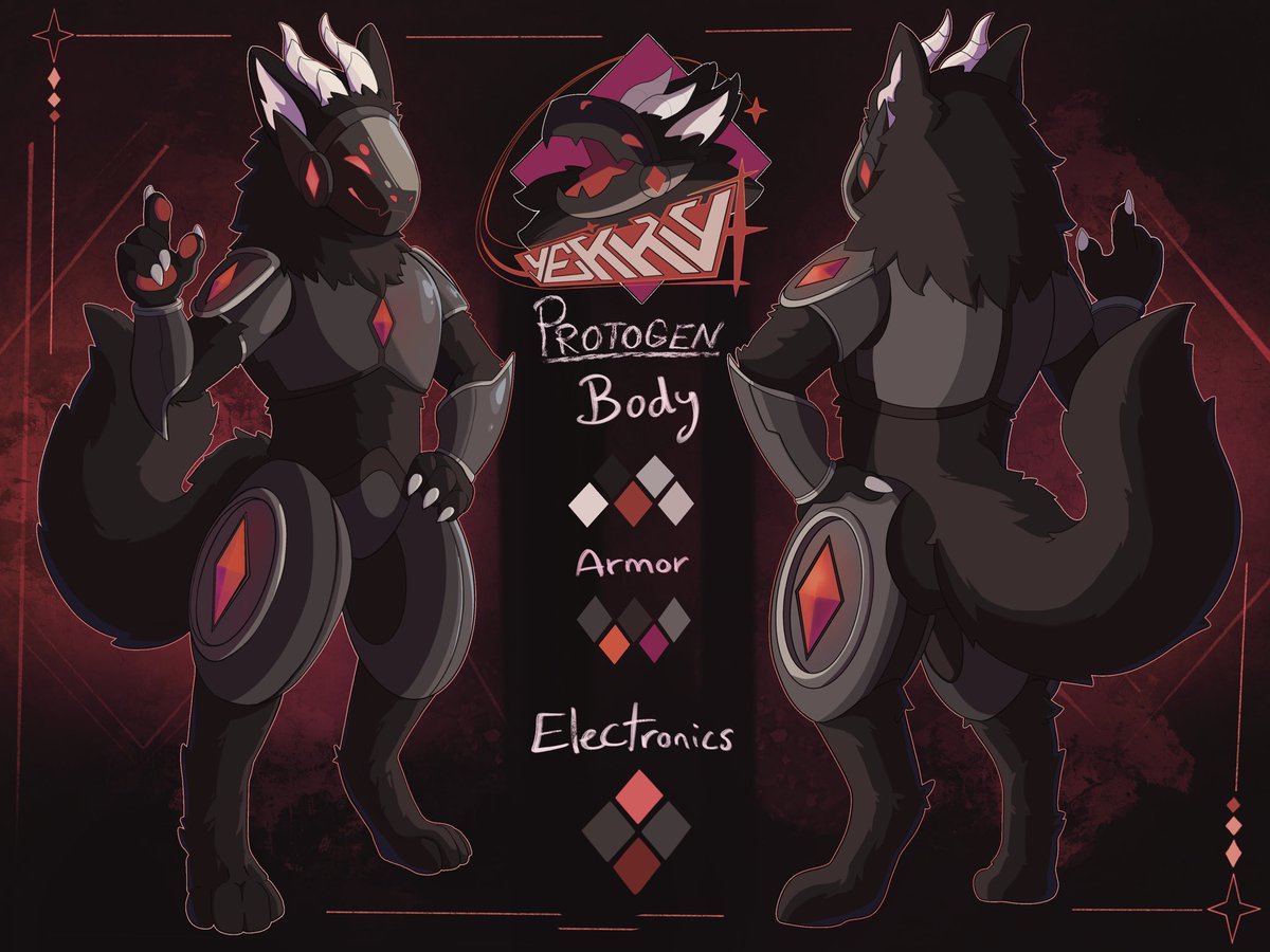 YekkyTwo's tweet photo. Ref Sheet of my sona ❤️

Art by: @Chopit0_  🎨 https://t.co/9QNxPkcpcX