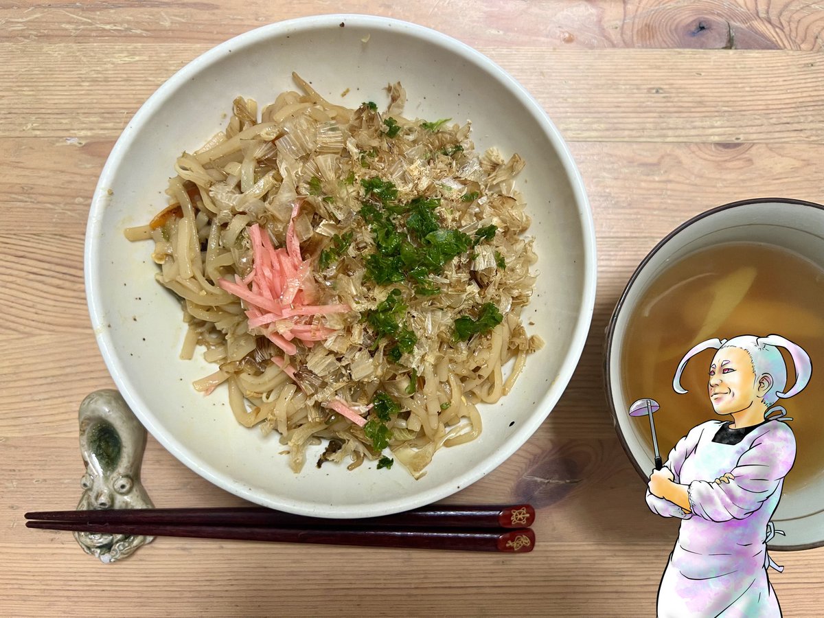 qariwo's tweet photo. メンちゃん、沖縄焼きそばだよ

味はそう、和風出汁味たこ焼きだよ

作りすぎて３日これ食ってたよ

あと国産紅生姜は色は薄いが味はグンバツだよ

もう中国産は食べられないよ！

#Twitter家庭料理部
#日本自炊協会 
#お腹ぺコリン部 
#おうちごはん 
#料理好きな人と繋がりたい
#料理記録 https://t.co/4n0ESVGrJs