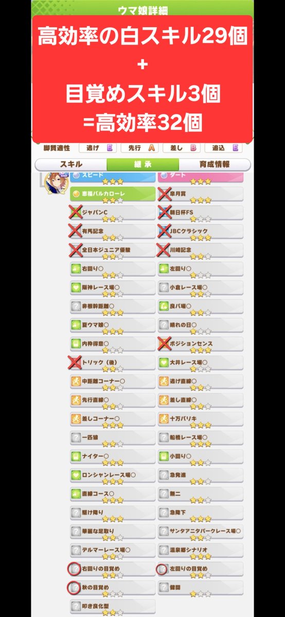 12s2809m15's tweet photo. 技能試験のための因子周回を始める人が増え、情報が錯綜しているため
『高効率スキルの定義』を共有します。

これは見る用さん(@MiruyoWatchOnly )の因子周回鯖でのルールがX(Twitter)等で広まったもので私見ではありません。

基準より多く数えた人が噛みつかれるのが不毛だと思ったので発信します。 https://t.co/IPlJZfFqHO