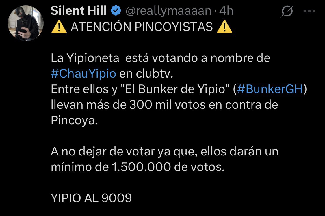aabruuv's tweet photo. 🚨NUEVA ESTRATEGIA! 
Están siendo muy obvios en su nueva estrategia: INSTALAR QUE SE ESTÁ YENDO PINCOYA. Lo están haciendo cuentas fans de solange y Pincoya, cuentas que “informan” pero que sabemos que bancan a Solange,  algunos tarotistas (que también sabemos que bancan a solange o pincoya) y muchas cuentas random. MIREN LAS IMÁGENES!
NO SE COMAN EL VERSO! De repente todos salen a decir lo mismo? No sean patéticos que nos conocemos mucho! 
PRESTEN ATENCIÓN AL TUIT DE LA TÍA SEBI QUE ES LO MAS OBVIO QUE VI (y ridiculo).

VOTEN PINCOYA AL 9009 NO PAREN Y NO SE COMAN EL VERSO!!! 
#GranHermano