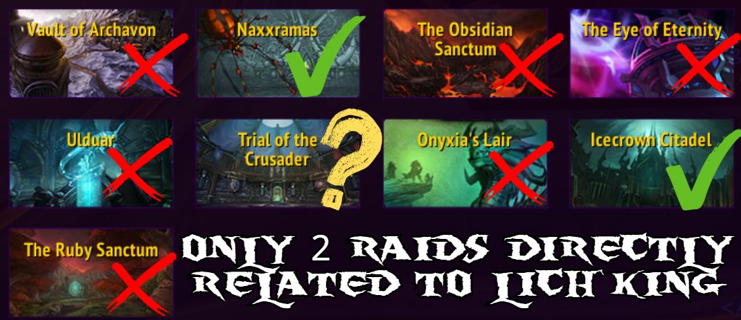 RazanaArcclaw's tweet photo. This is a weirdly common complaint. Am I the only one who remembers back in WotLK when we just stopped caring about the Lich King to go deal with several other threats like Yogg'Saron?

We can take a break from the main villain to deal with a side threat here/there, it's fine. https://t.co/CWxxYtG4Tr
