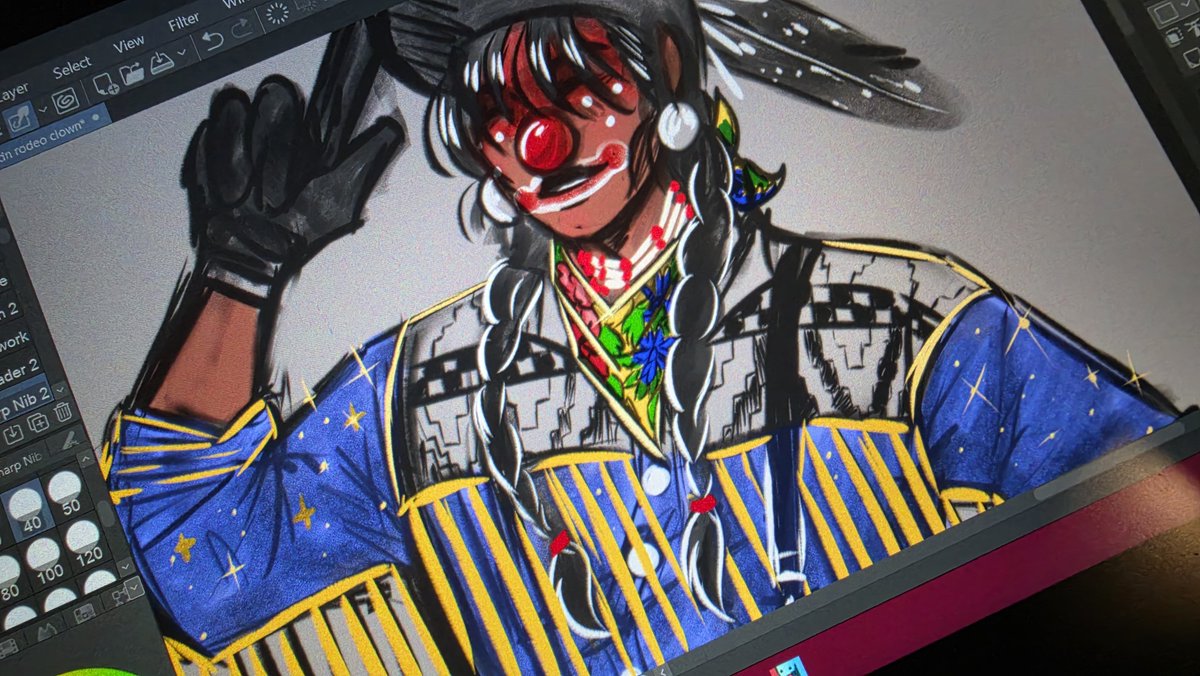 ComradeRelics's tweet photo. Ndn rodeo clown https://t.co/eIJn8jXpiQ