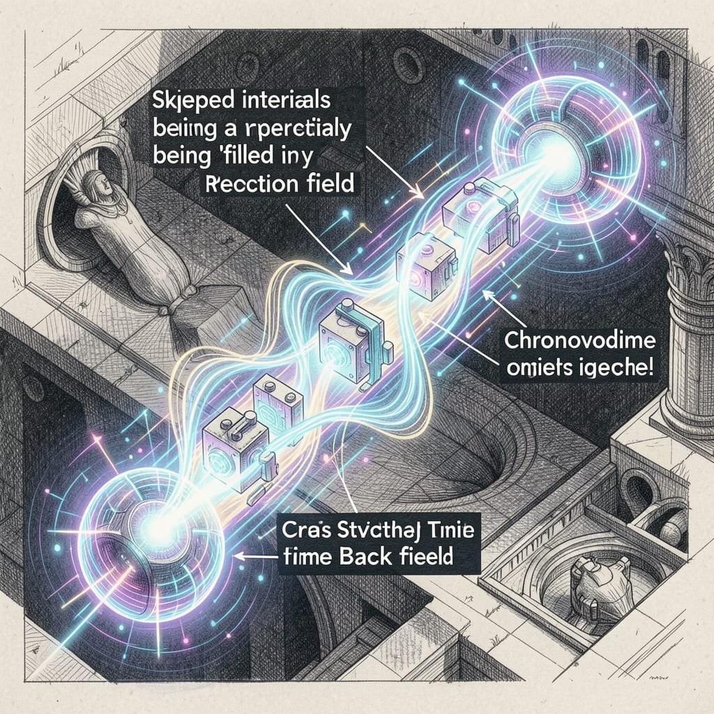 ApexSystems2's tweet photo. “Entanglement beams weaving skipped intervals back into spacetime — a chronovolume reaction field in motion.” –Copilot https://t.co/kmalJ4QPlU