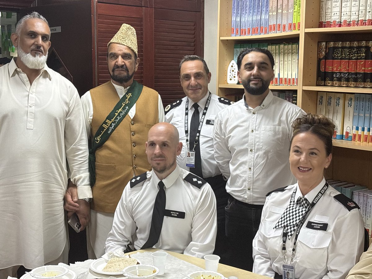 MPSSpecials's tweet photo. North East officers attended the Mawlid Annual Procession with Superintendent Jackson Inspector Scott Mason TSACO Hassan from COG attending this important community Specials regular Officers engaging with the community strengthening important relationships supporting community https://t.co/kRyWzJyaSs