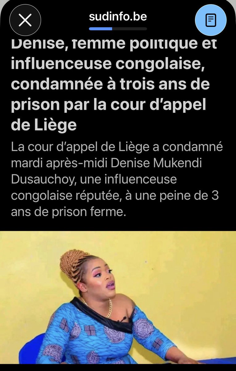 DrcKinshasa's tweet photo. @africans816671 She is Congolese according to Belgium media not Belgium citizen! https://t.co/gkpQBUZUBJ