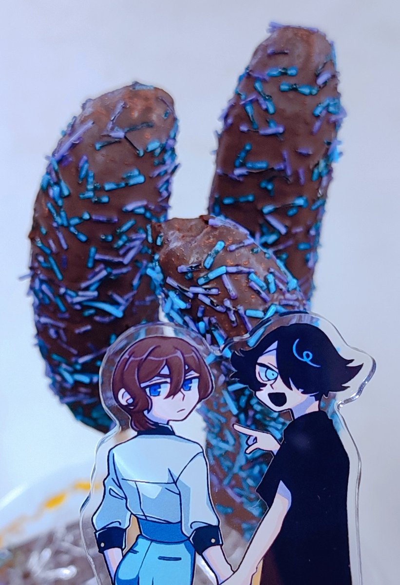 0718psd's tweet photo. 夢創作　お祭りのチョコバナナ大好きだから一緒に作っていっぱいたべた♪ https://t.co/x4W8TvdLaq