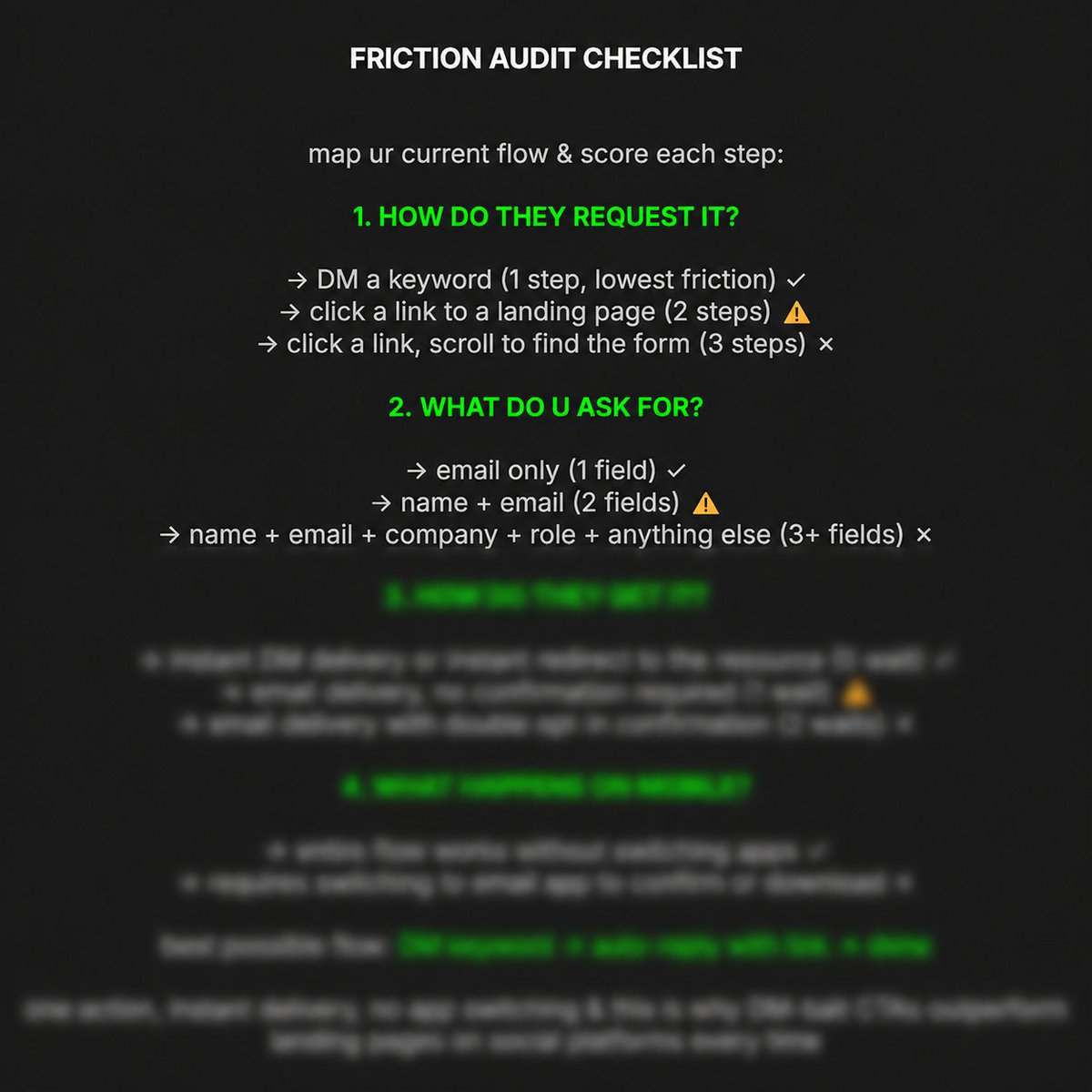 arpitatscale's tweet photo. It cracks me up watching people building a whole buisness

just to trap their best prospects in a 4-step interrogation form

bcoz when an enterprise lead gets convinced by your content & clicks your link with $20K in hand.....

they just want the asset or the price immediately

& instead of handing them a frictionless entry point, u slap them with a Typeform asking for their company revenue, employee count, phone number, & budget range before they can even see a preview

now they stare at question 3, realize u are about to hand their phone number to a 19-year-old appointment setter, & they exit the tab.....

basically you lost the deal because your front-end friction is higher than their curiosity

and every extra form field on a warm inbound link cuts your conversion rate in HALF (1/2, yes)

& because I love you (& don't want to watch u bleed another $10,000 in inbounds this month)

I just leaked the exact zero-friction capture system we plug into our agency client setups & dropped the that in my telegram 

not charging $500 for this........just send me a hazelnut brownie once u close a deal off it (link in bio)