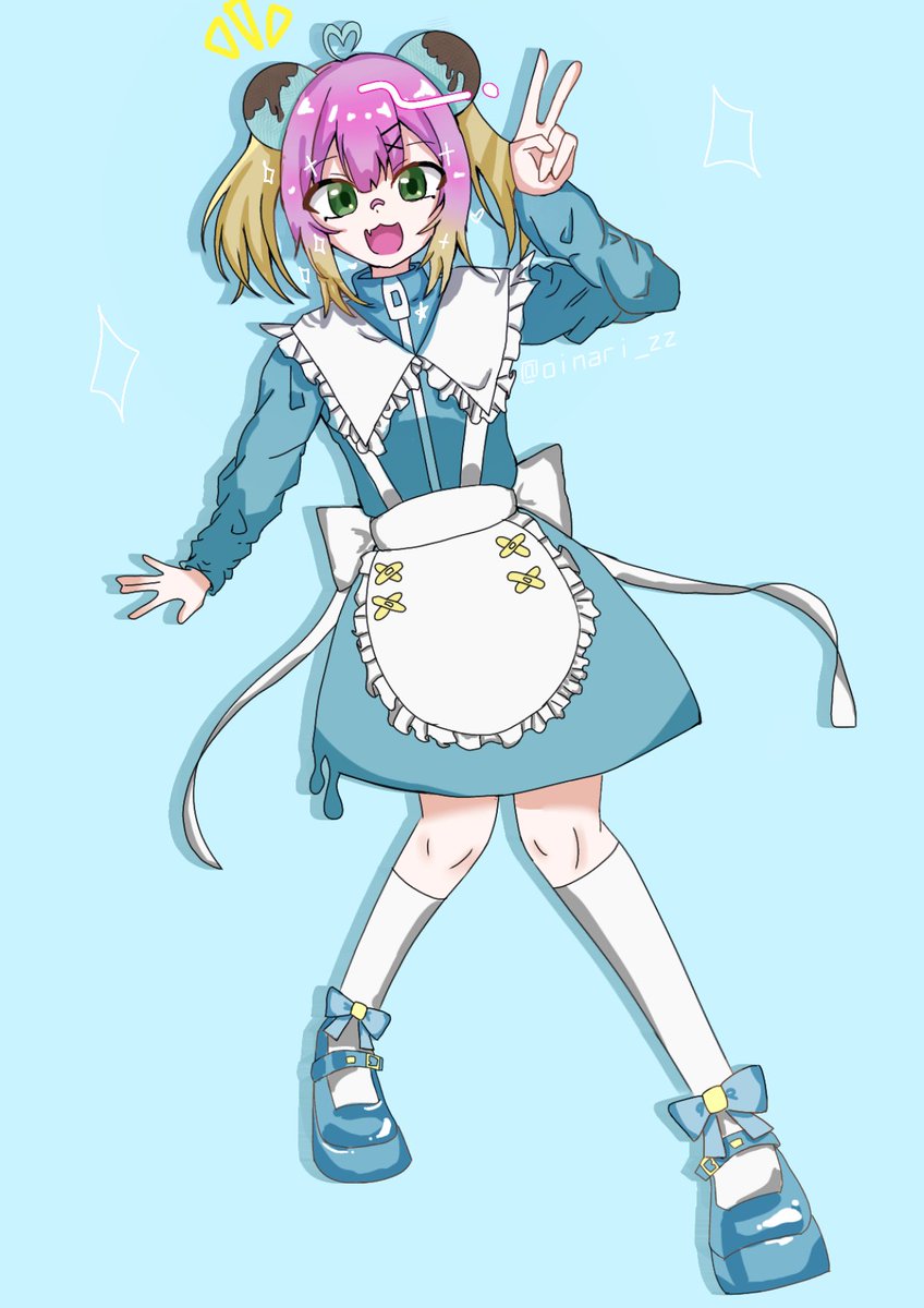 Oinari_zz's tweet photo. #今月描いた絵を晒そうㅤ 
絵柄変わりすぎでは…？？？ https://t.co/eJPOJADrmQ
