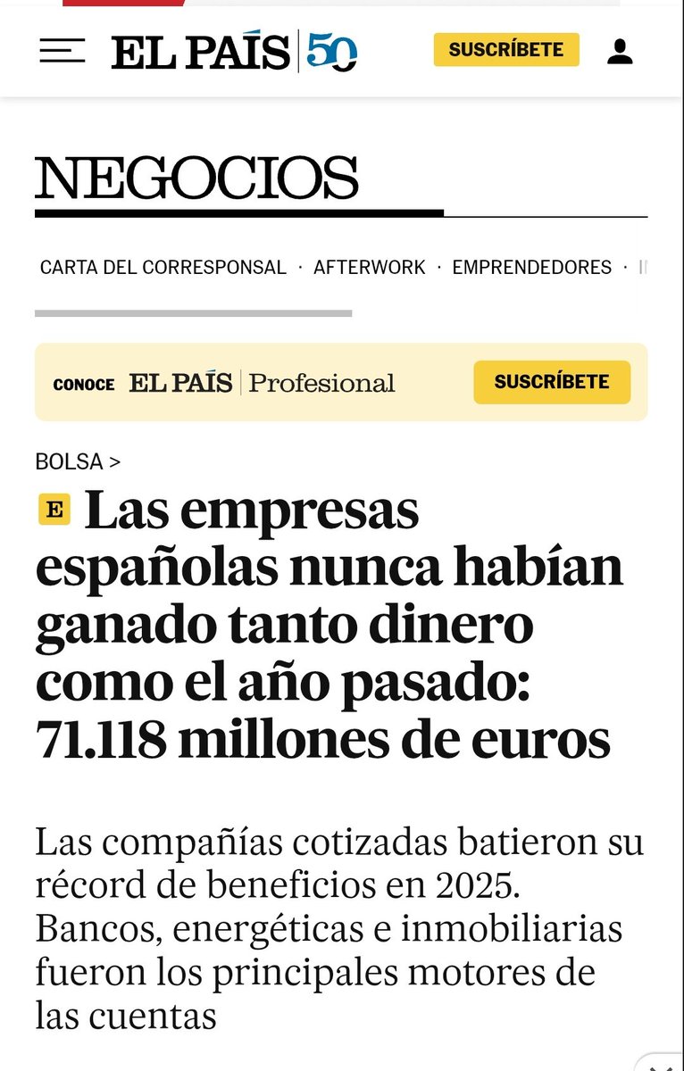 alejperez_'s tweet photo. El empresario que habla tiene razón: España está creando riqueza como nunca, pero se la están quedando toda ellos. Y parece que únicamente los empresarios son conscientes del gigantesco pastel que es hoy en día la economía española. 

Quieren seguir aprovechándose de esa situación. 

Esta es la gran batalla política que tenemos por delante: si repartimos o no la riqueza que hemos creados nosotros estos años. Una riqueza que irá a más.