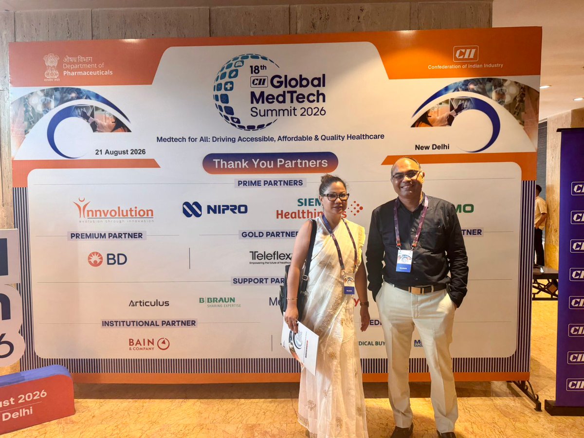 CliceboSolution's tweet photo. India’s #MedTech ecosystem is moving towards indigenous innovation and global competitiveness.

At the 18th #CIIGlobalMedTechSummit, the focus was on clinical evidence, quality, regulation and commercialisation to bring innovation to patients.

#MedTechIndia #CliceboSolutions https://t.co/vj3mgb5SDi