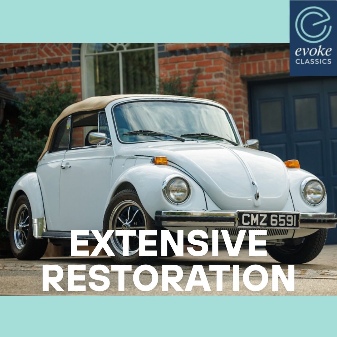 EvokeClassics's tweet photo. ENDING TODAY AT 3:30PM
1978 Volkswagen Beetle Cabriolet
https://t.co/UlkTbRMwG1
Subject to an extensive restoration
Reconditioned 1600cc engine w/ 4-spd manual gearbox
Long list of new parts fitted
Will be sold with 12m MOT
#VWBeetle #AirCooled #ClassicBeetle https://t.co/63dSt2QoPf