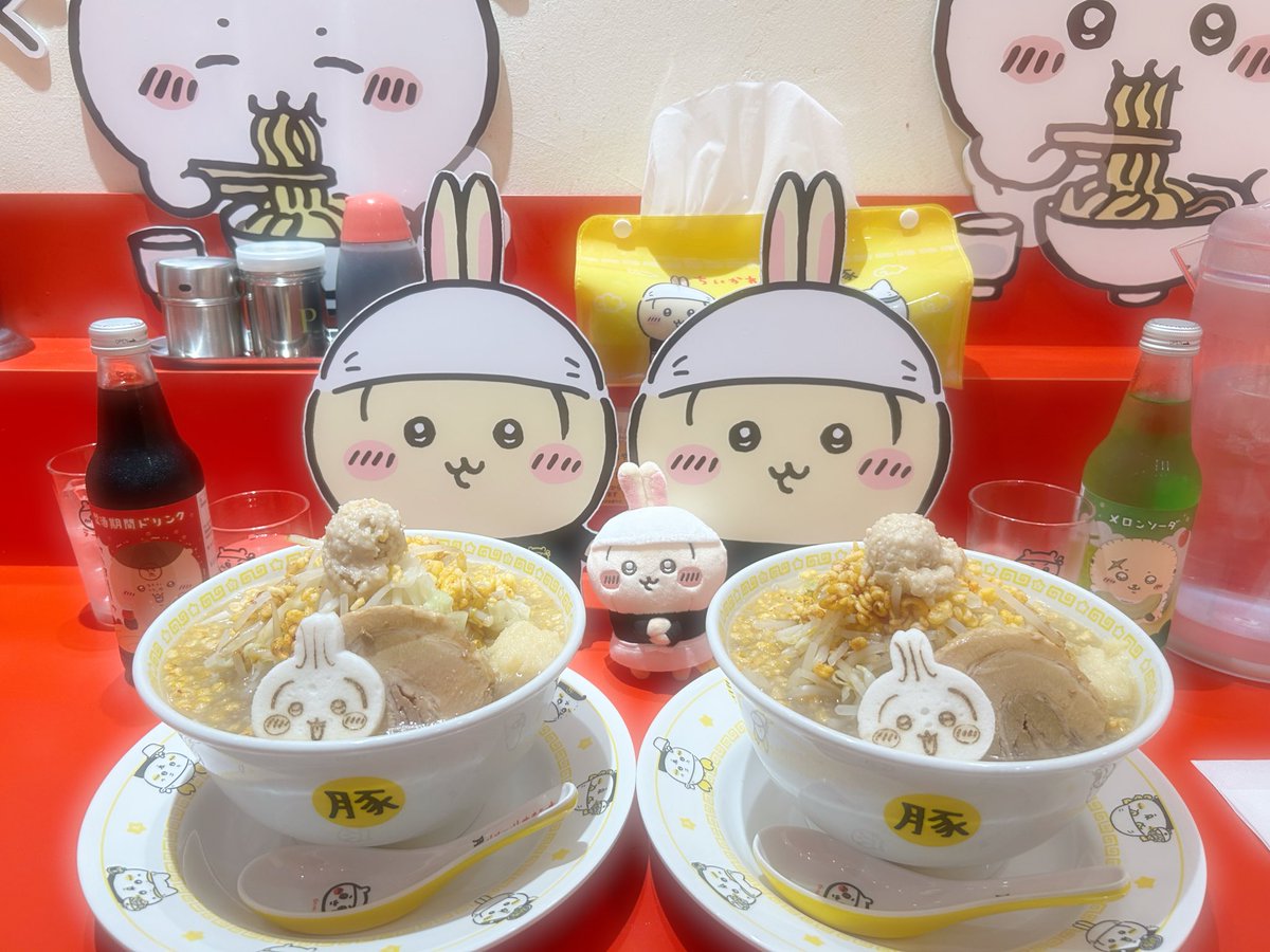 usa_mucha's tweet photo. 念願のちいかわラーメン食べてきました~!!
朝から並んだお陰でお昼時に食べられて良かった> <♡ https://t.co/ntacXvIKCG