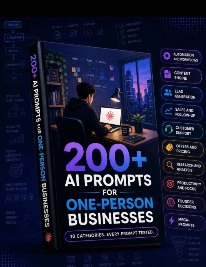 mostofakamal00's tweet photo. 🚨 I’M GIVING AWAY 200+ AI PROMPTS. FOR FREE.🎉

Not generic “write me a post” prompts.

[ 𝐍𝐨𝐭𝐞: 𝐅𝐨𝐥𝐥𝐨𝐰 𝐌𝐞: @mostofakamal00 (𝐅𝐨𝐫 𝐢𝐧𝐬𝐭𝐚𝐧𝐭𝐥𝐲 𝐚𝐮𝐭𝐨 𝐃𝐌)]

These are built for one-person businesses to:
→ Create content
→ Find leads
→ Write sales copy
→ Automate workflows
→ Handle customers
→ Research faster
→ Make better decisions
→ Save hours every week

200+ prompts. 10 categories. One prompt pack.

I’m giving it away to ONE person 👇
To enter:
❤️ Like
🔁 Repost
👤 Follow @mostofakamal00
💬 Comment “PROMPTS”

I’ll choose the winner soon.
Bookmark this before the replies explode. 🔖

AI isn’t replacing one-person businesses.

It’s giving them leverage. ⚡️