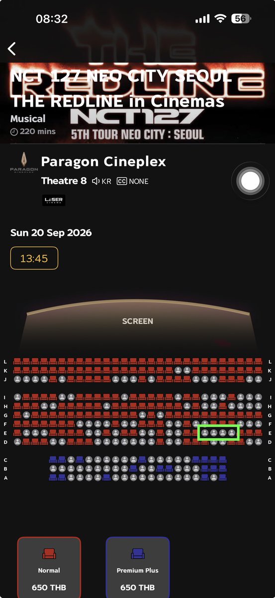 renjunnumberone's tweet photo. 🟢ขายบัตร 4 ที่ติดค่ะ พอดีกดชนเพื่อนค่ะ🥺
📍Paragon cineplex theater 8
💺E22 , E23 , E24 , E25
💸 550/ใบ
สนใจ dm ได้เลยค่ะ

#NCT127
#NCT127_5TH_NEOCITY_THE_REDLINE_in_CINEMAS
#ชวนเส้นไทยมาเปรี๊ยะๆเชอร์รี่บอมบ์ที่เมเจอร์ https://t.co/NUD72FFzGR