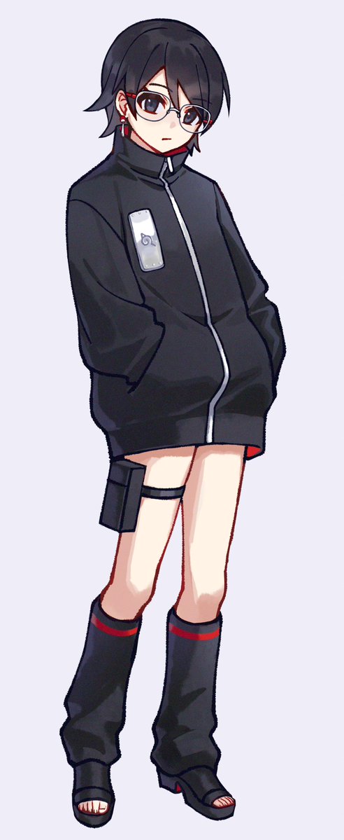 AAIIA18's tweet photo. #sarada
想着拉上拉链是什么感觉，所以我又画了🥗
总结：可爱⬆️⬆️⬆️⬆️⬆️
帅气⬇️⬇️
（怎么看也是我画得太可爱的问题了🤔🤔） https://t.co/lk9eDDXzFZ