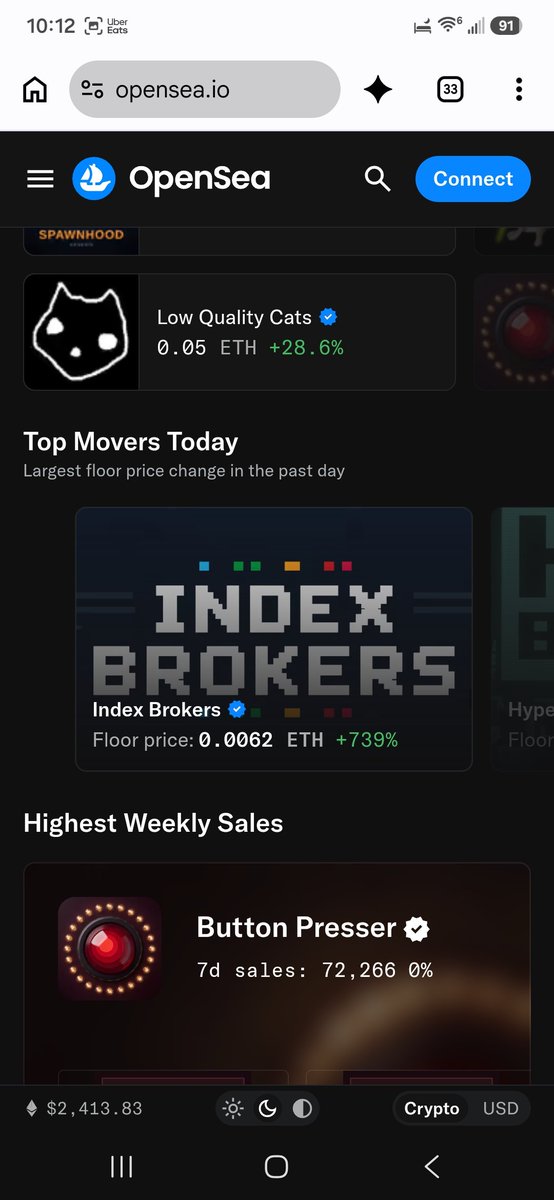 GainzMaxing's tweet photo. Greatest way to wake up is with your NFT project in the top spot for TOP MOVERS TODAY on @opensea 

&amp; 

Bonus: Low Quality cats 🐈 https://t.co/FWbDfxvxFU