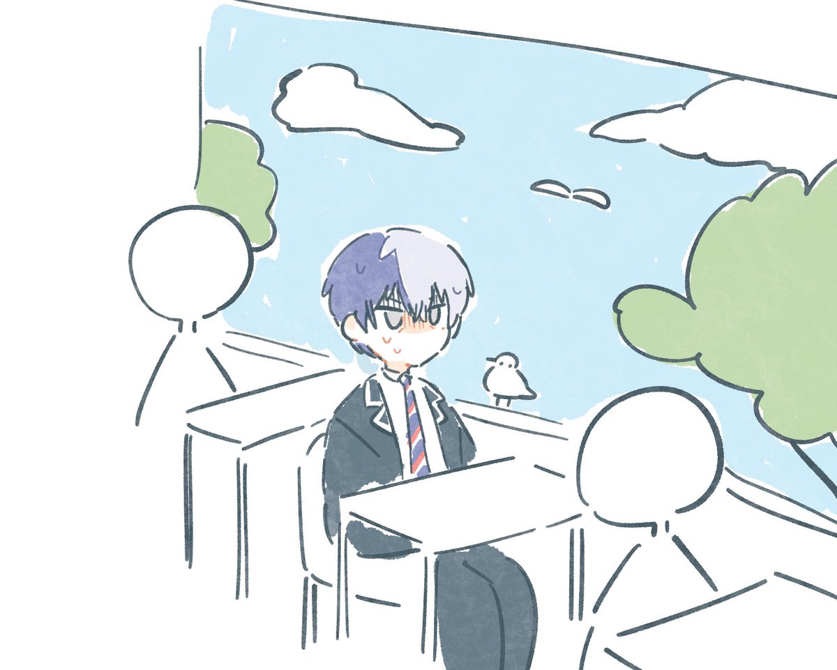 _niri_i's tweet photo. i wonder if toya gets scared of looking out the window at school https://t.co/AiD96Ayf0H
