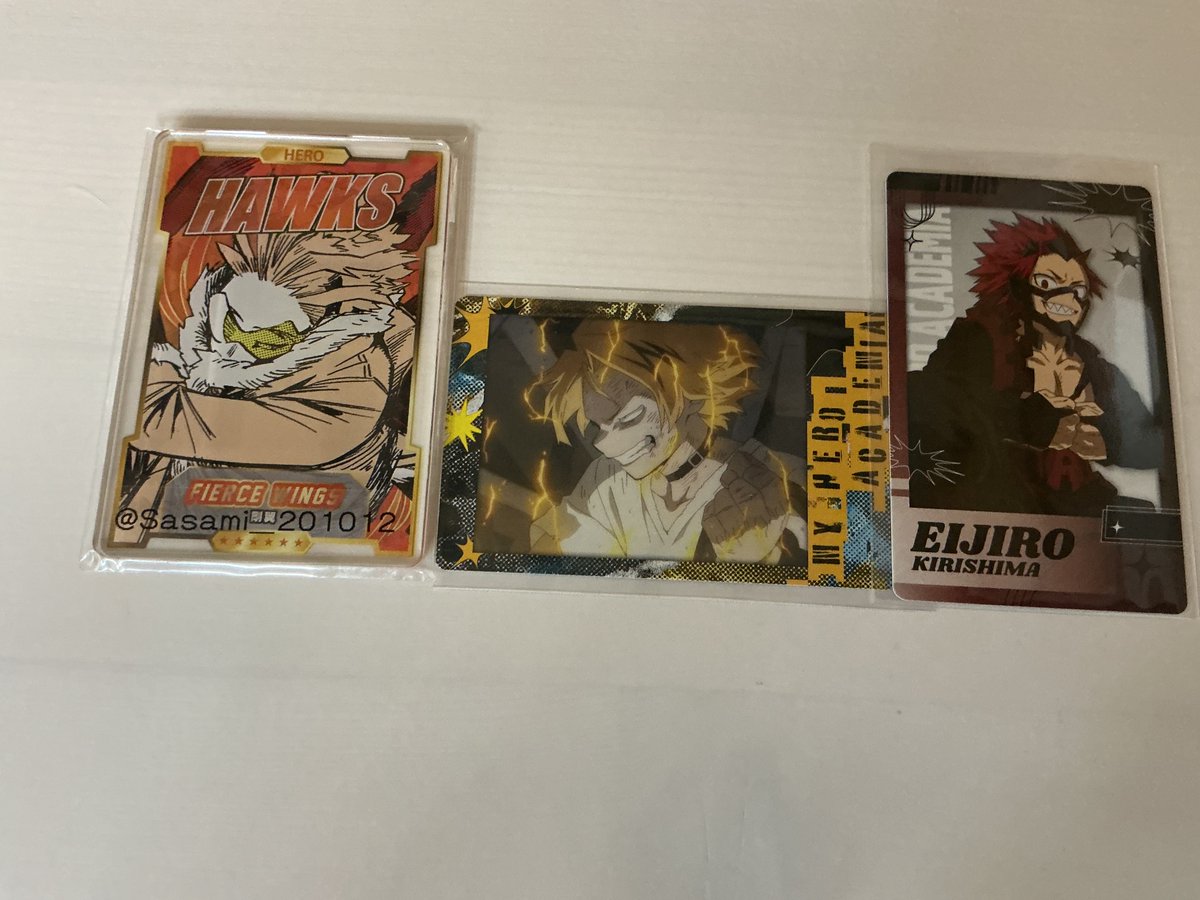 Sasami_201012's tweet photo. 【譲渡交換】僕のヒーローアカデミア ヒロアカ スナップマイド8 スナマイ
譲:画像1、2
求:定価+送料≧画像4(各1)
都内手渡し，郵送 1枚からでも◎
爆豪は3枚目から2枚
2枚目は3枚目から1枚以上
3枚目単体譲渡可能
爆豪↔︎爆豪優先
お気軽にお声掛けください🌱 https://t.co/iyZL1Q5iKT