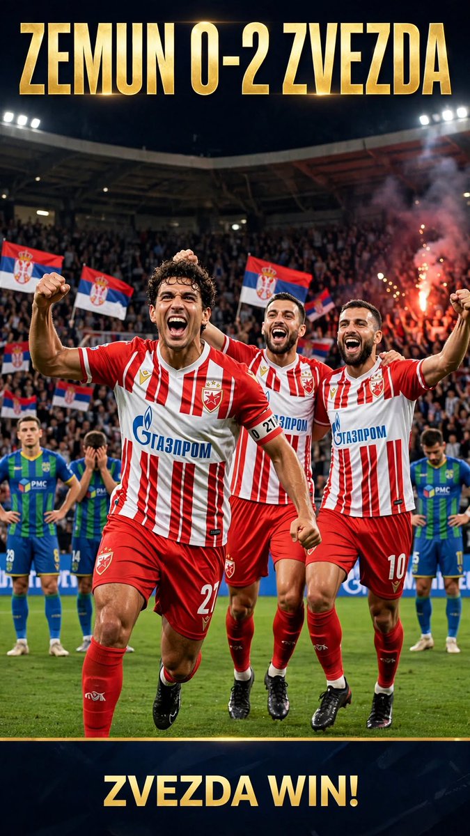 MOMENTMAN99's tweet photo. Crvena zvezda get the job done. A 2–0 victory over Zemun gives Zvezda another important three points in the Serbian SuperLiga.

#CrvenaZvezda #Zemun #SerbianFootball #Football #FootballNews https://t.co/yuAycaV2t7
