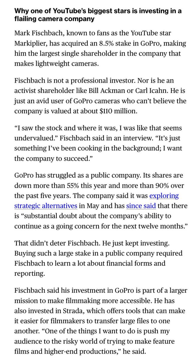 _LOVERiplier_'s tweet photo. mark believes in gopro and wants them to succeed so much he is now one of their largest shareholders wow https://t.co/cY3yPZtycI