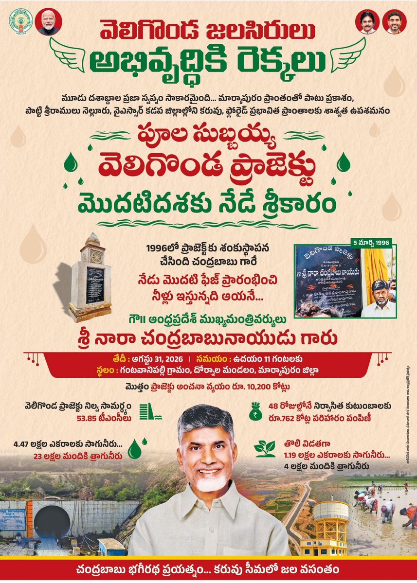 manapemmasani's tweet photo. #ChandrababuNaidu @ncbn @PawanKalyan @naralokesh @JaiTDP #NDA #Mangalagiri #CBN #Amaravati @PemmasaniOnX #Pemmasani #Guntur #AndhraPradesh #NaraLokesh #Kuppam #Tenali #Prathipadu #Tadikonda #Ponnur #VeligondaProject #PemmasaniChandrasekhar https://t.co/lP7N1zNGxI