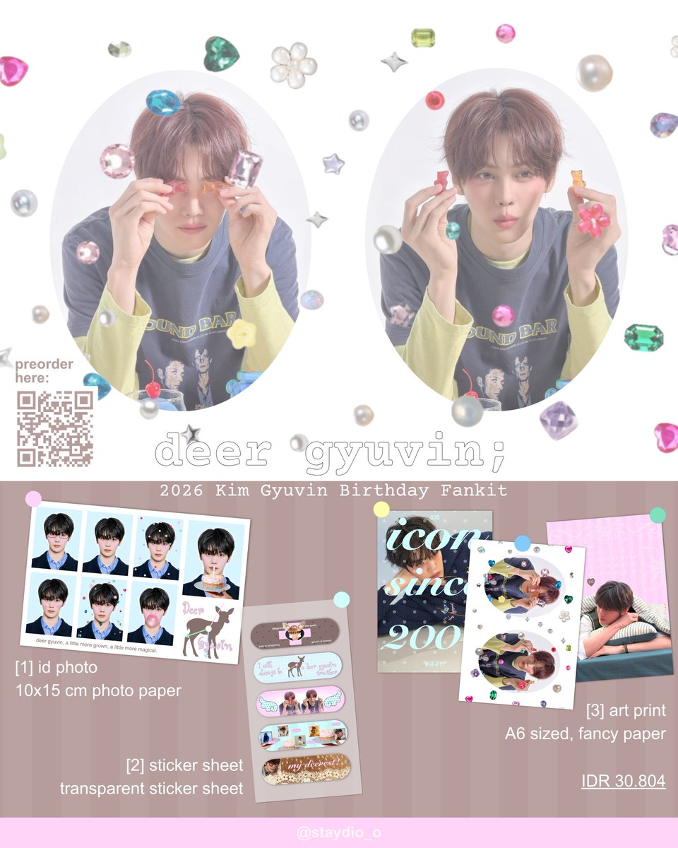 yawnzznfolder's tweet photo. [MY 🇲🇾 g.o] Deer Gyuvin; 🦌🌺
2026 Kim Gyuvin Birthday Fankit by @staydio_o

— RM7.35 (one set)
🔗 https://t.co/B6zNZo6qhv
— can join my channel to order or dm
— open until: 04/09/2026, 5pm

#pasarand2ble #pasarand2blemy https://t.co/c0Hu9TFmXq