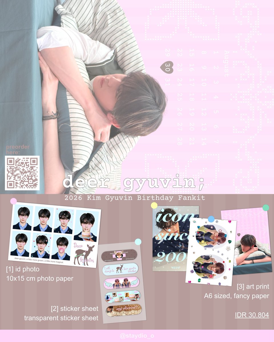 yawnzznfolder's tweet photo. [MY 🇲🇾 g.o] Deer Gyuvin; 🦌🌺
2026 Kim Gyuvin Birthday Fankit by @staydio_o

— RM7.35 (one set)
🔗 https://t.co/B6zNZo6qhv
— can join my channel to order or dm
— open until: 04/09/2026, 5pm

#pasarand2ble #pasarand2blemy https://t.co/c0Hu9TFmXq