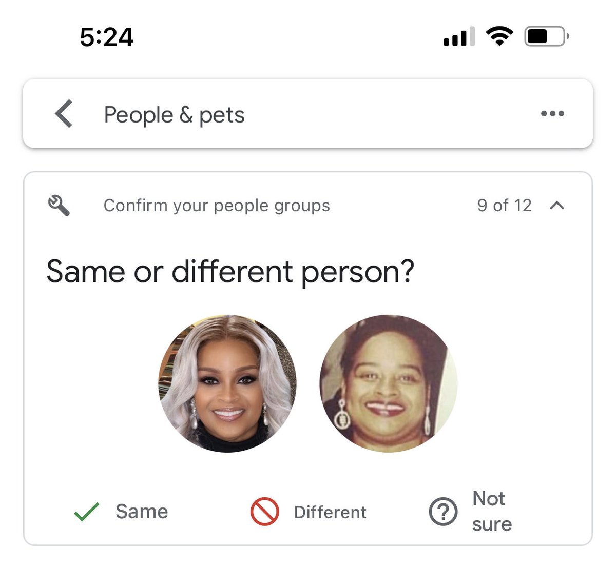 RiBelTV's tweet photo. My Google Photos Is On To Something Here👀 
Karen Clark Sheard x Twinkie Clark #TheClarkSisters https://t.co/Z2ek5MTnj7