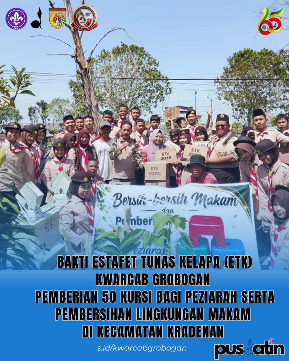 kwarcabgrobogan's tweet photo. Pemberian 50 Kursi bagi Peziarah serta Pembersihan Makam di Lingkungan Kecamatan Kradenan merupakan Bukti Nyata Kegiatan Bakti kepedulian yang sangat mulia, Aksi ini tidak hanya menjaga kebersihan tempat istirahat terakhir, tetapi juga memberikan kenyamanan bagi para peziarah https://t.co/Xs423wmEjM