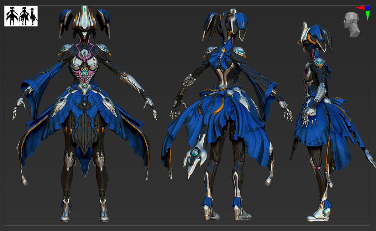 BlazingCobalt's tweet photo. corpus yareli update 

i'm not really nailing the corpus style 100% but maybe thats what will make this skin more charming? pseudo-tenno corpus amalgam nightmare https://t.co/fVfY9PMM7s
