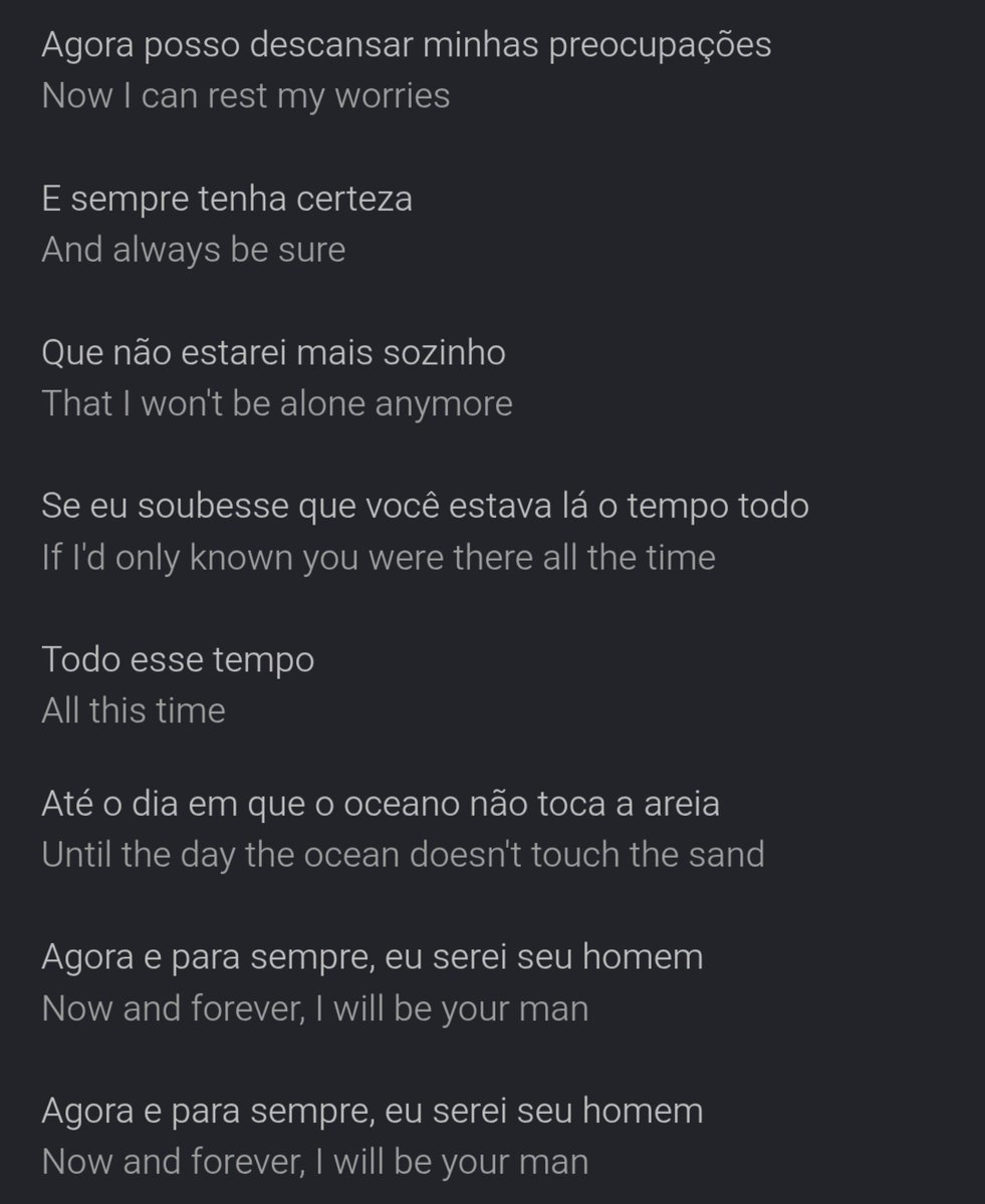 mikropkjm's tweet photo. "agora e para sempre, eu serei seu homem" 
TO COLAPSANDO https://t.co/eyXYvikWhO