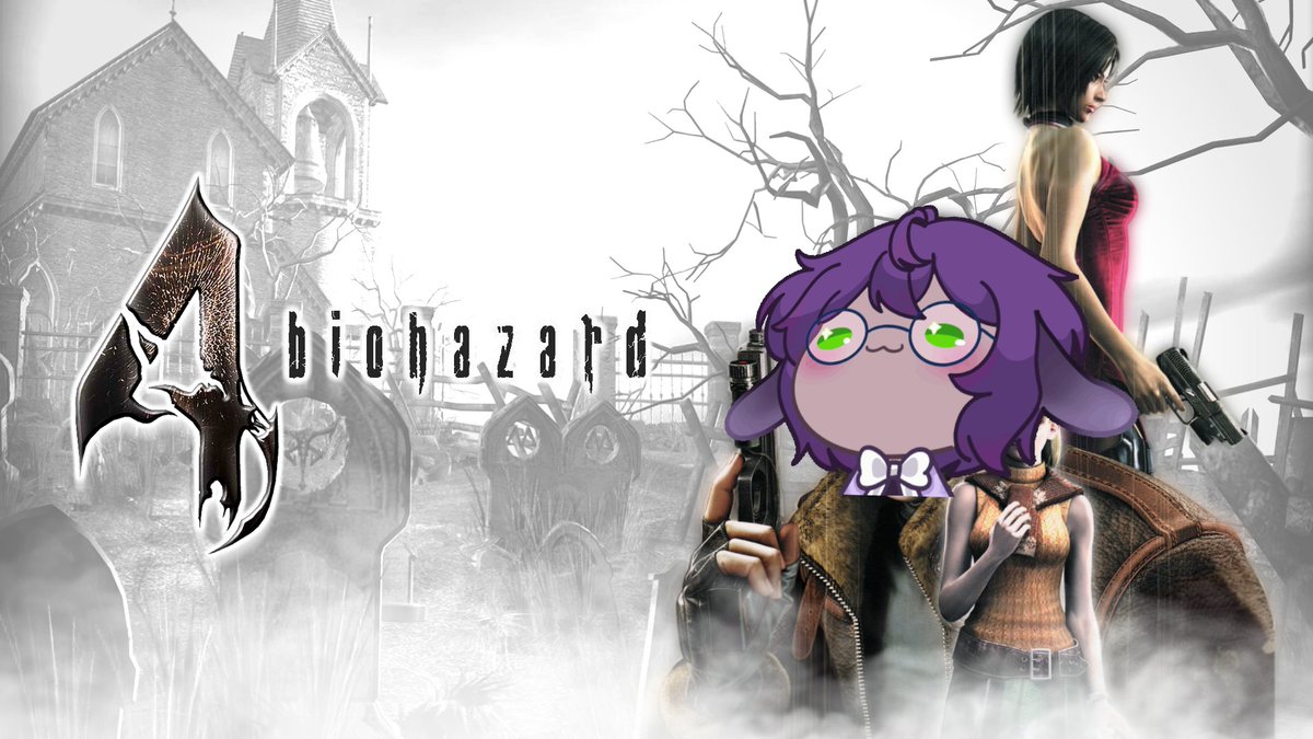 PeterLagsworth's tweet photo. My esteemed guests, I am #Live on youtube NOW with Resident Evil 4. Come on down for the beginning of Spooky Season. If you were hired to protect the president's daughter, are you gonna try and tap dat? 
https://t.co/luDSfhOiPH
#ENVtuber #VtuberUprising https://t.co/tYqyY6DRQB