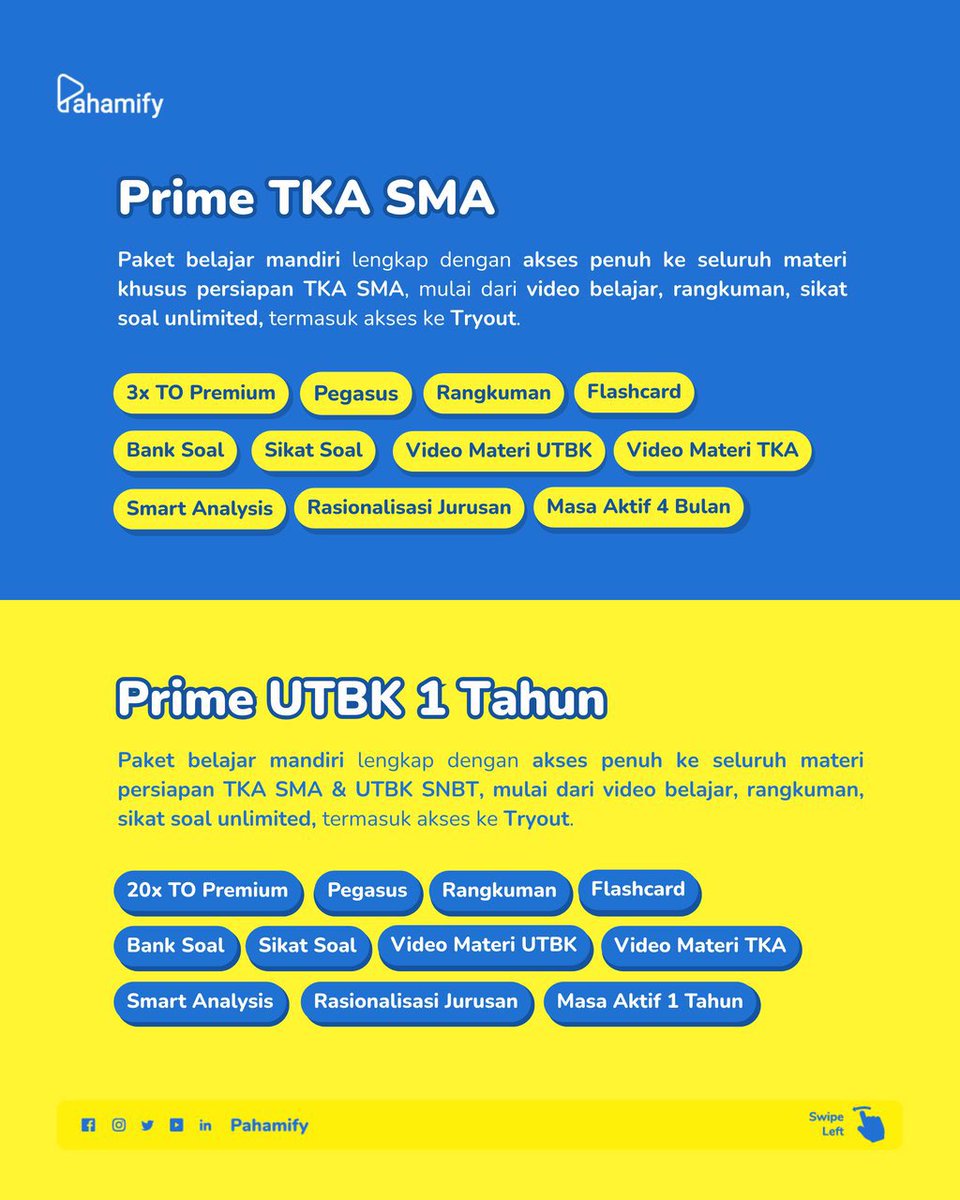 prozmes's tweet photo. DISKON GEDE GEDEAN

cek &amp; beli di web pada poster ya guys 

recommended : LIVE CLASS &amp; PRIME UTBK

kode pahamify diskon wts tags mipi mipy bimbel online les utbk simak ui guys TKA SMA SNBT ugm itb to simak um ugm mandiri ujian bsjsuhs sng https://t.co/dnHj2b363o