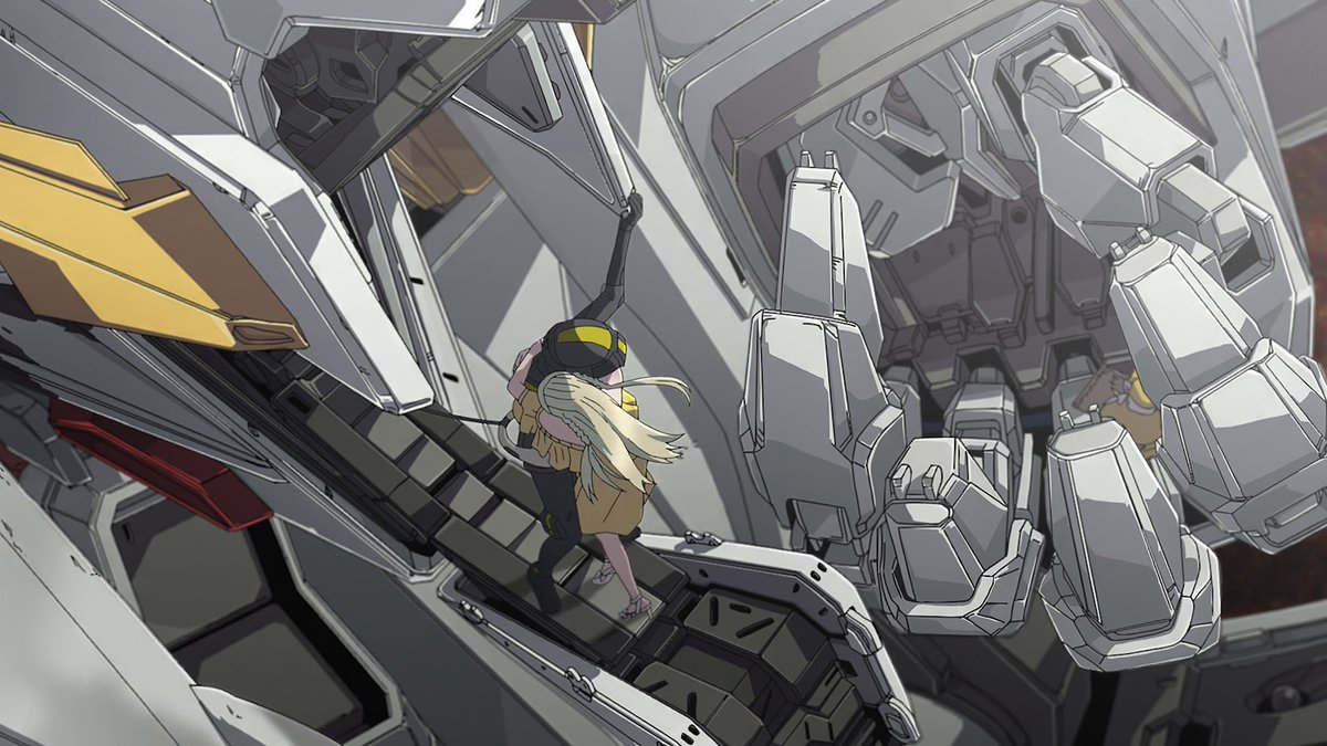 MON0EYE's tweet photo. This is a shot in Gundam Hathaway 2 that makes me respect the hell out of mecha animators.

There's so much mechanical details for a cut that lasts about three seconds. https://t.co/K3GZcx4Dp3