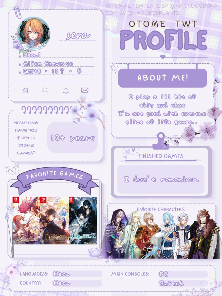 yummy0137's tweet photo. Aside from daily life, I'll talk about any games but otome will be the main focus.
Also, I'll follow who I want ✌🏻
#otometwt
#otometwtintro https://t.co/wWeasIuGpW