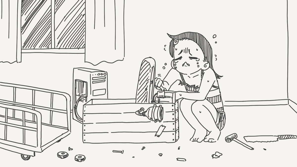 horideiyasumi's tweet photo. 諦めない絵です。(初出:2025/07/01) https://t.co/mK7WDNzQPb