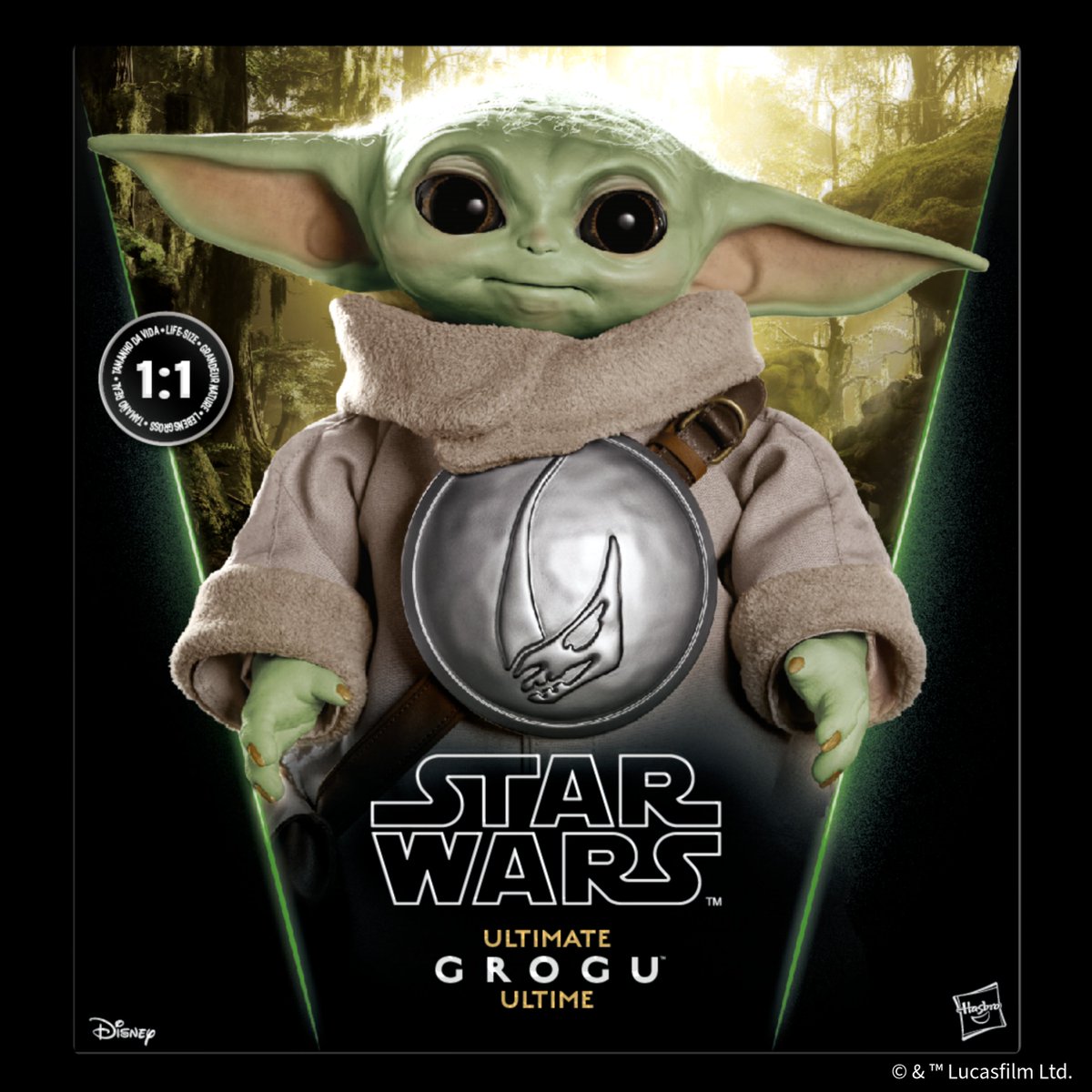 HasbroJP_Action's tweet photo. 2027年3月発売予定「アルティメット・グローグー」スタンダードエディションの追加分の予約を開始しました！

予約は👇
Amazon: https://t.co/ZauGLjzgxT
楽天ブックス: https://t.co/C5MVXpzZGi
トイザらス:  https://t.co/09S4xmTPuH

1:1スケールで立体化されたグローグーは、リアルな質感や豊かな表情、まばたきや耳・頭の動き、フォースを使うしぐさなどを再現した最高峰のアニマトロニクス仕様。

来春は、グローグーと一緒に。
