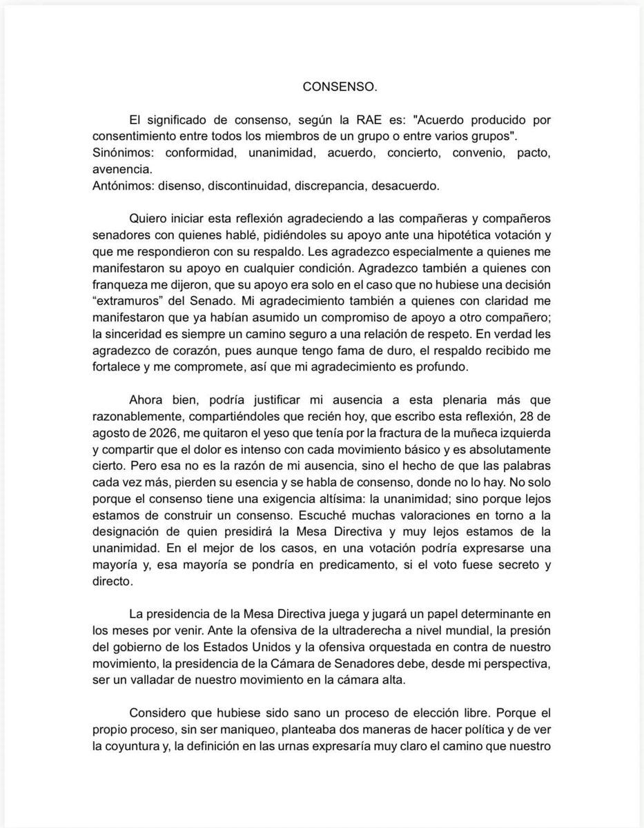 lopezdoriga's tweet photo. Noroña nunca ha sido parte de ningún acuerdo, solo del financiamiento público. Quería, en su delirio, volver a ver presidir el Senado por los dineros y lo batearon. Hoy se dice el centro de la disidencia cuando lo es de la burla.

Las noticias en https://t.co/WdSSpNnhYn https://t.co/jMugVYP503