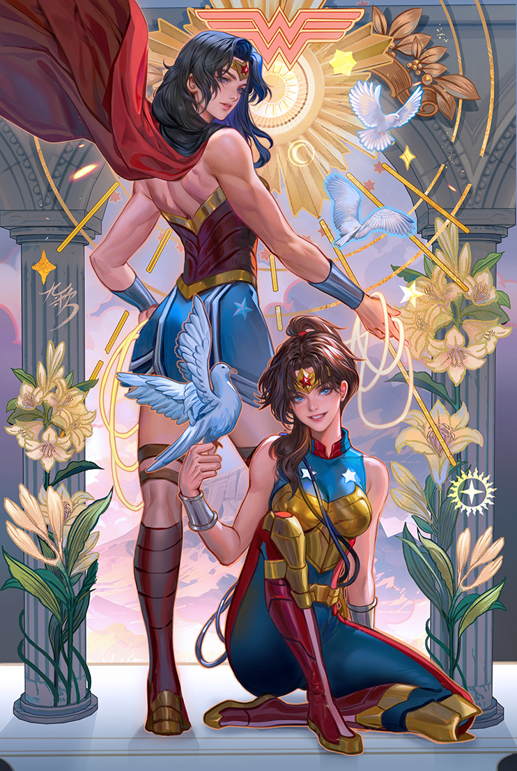 Jiugeart's tweet photo. My variant cover for Wonder Woman #39! ⚔️💥 Hope you like it!

I’ll be at Tampa Bay Comic Con next weekend at Artist Alley E19. Stop by and say hi if you’re there! ❤️

#TampaBayComicCon #ArtistAlley #WonderWoman #WonderWoman39 #ComicCover https://t.co/B68ERejbVv