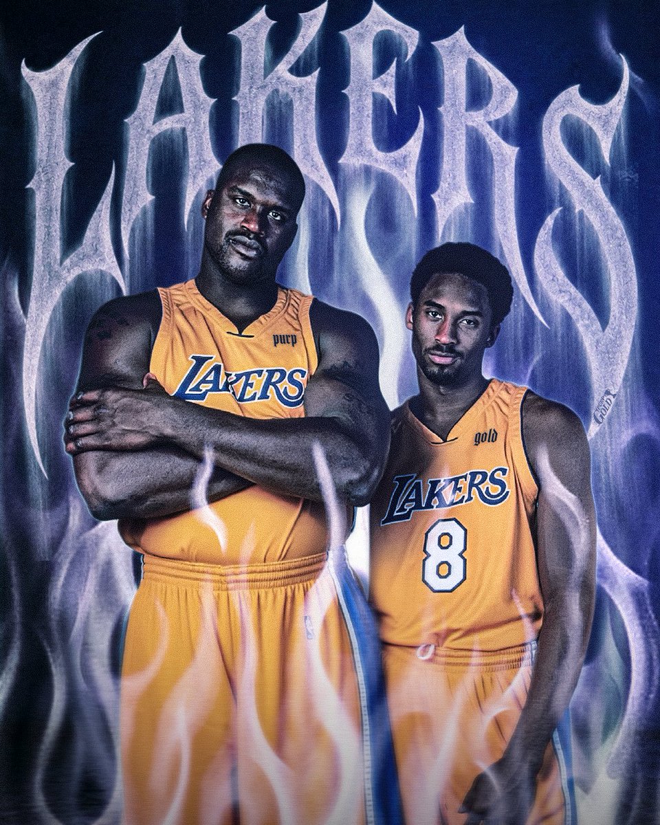 PurpGoldLakers's tweet photo. The BEST duo to grace a basketball court.

graphic by @PurpGoldLakers