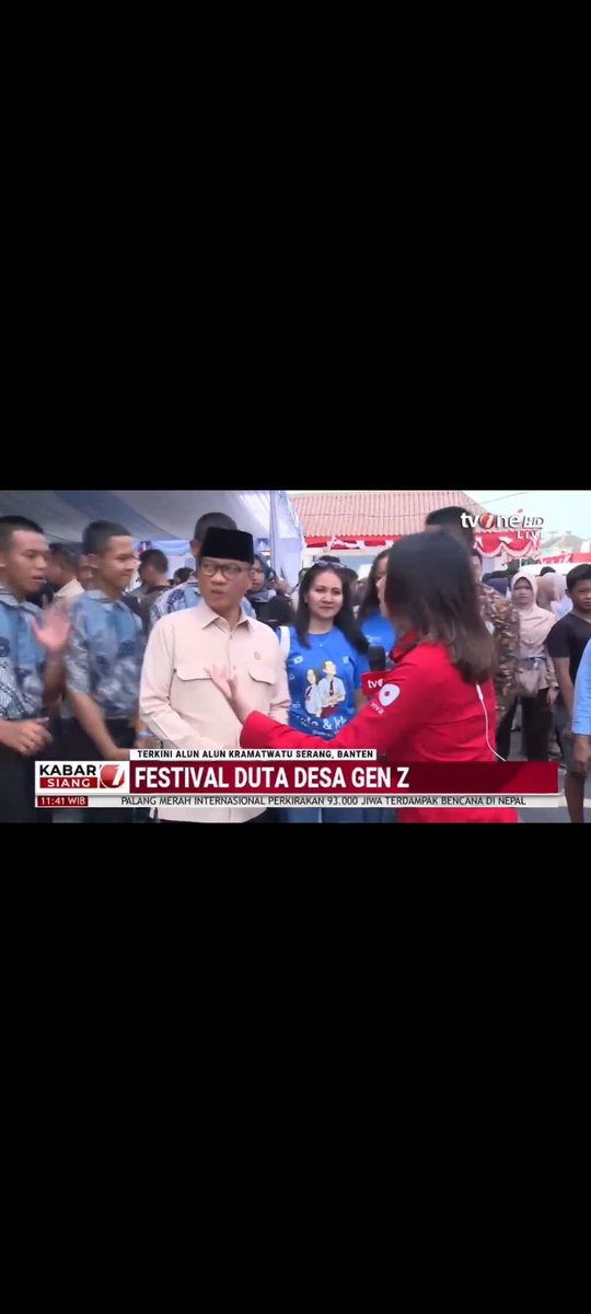 PiqryP's tweet photo. MENTERI DESA PDT Yandri Susanto mengajak Gen-Z  terlibat nyata dlm pembangunan desa utk ngembangkan berbagai potensi melalui inovasi kreativitas..
@kemendespdt
@KemensetnegRI
#KemendesaPDT
#BangunDesaBangunIndonesia
#FestivalDutaDesaGenZ
#JempolBaik
#TPPKerjaBerdampak https://t.co/jczkdFHzoT