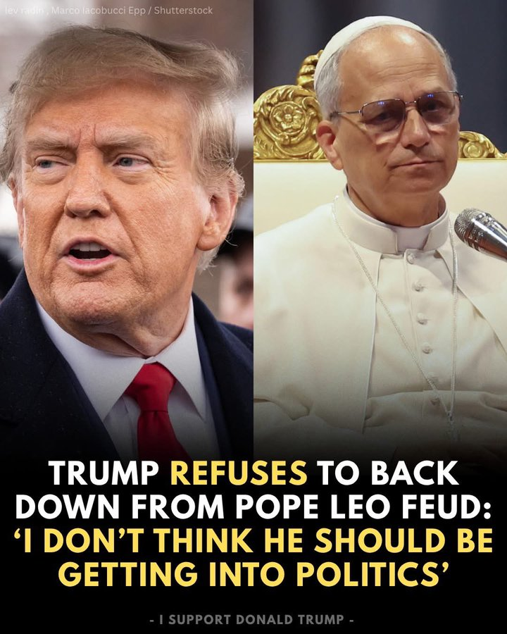 AntiWokeMemes's tweet photo. Who is right in this situation ??

A. President Trump
B. The Pope https://t.co/OWhlYmMw5G