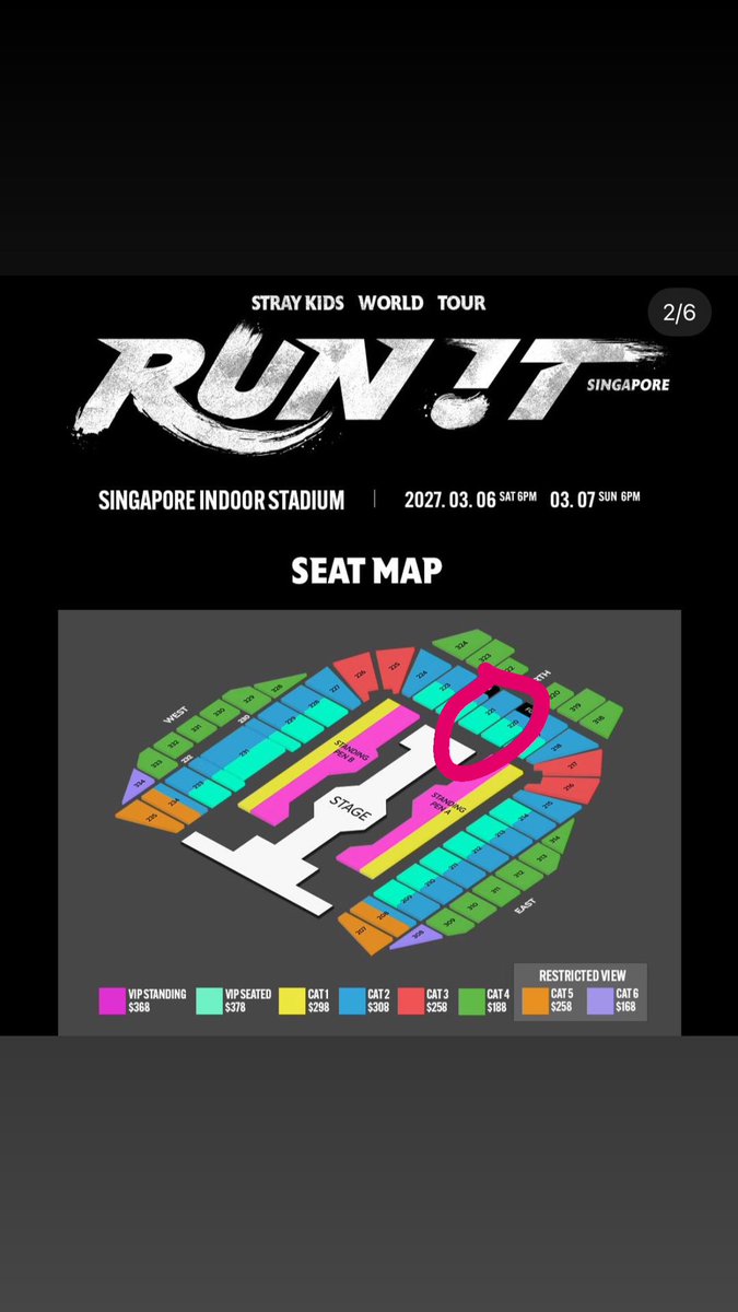Kwzyuri's tweet photo. STRAY KIDS WORLD TOUR RUN IT in SINGAPORE SG 🇸🇬

Available Presale Tickets
VIP standing ( Day 1) 
2 VIP SEATED ( 221) DAY 2
2 CAT 2 ( SOLD) 

DM to buy 

#RUN_IT_SINGAPORE #SKZinSG #StrayKidsinSingapore https://t.co/azqpbqKBBB