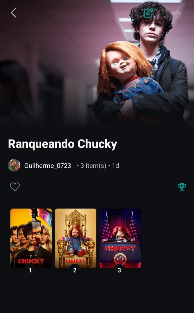 carddeclined07's tweet photo. agr q terminei de maratonar chucky posso mostrar meu ranking geral dos filmes e das temporadas da série https://t.co/tvPE63REC9