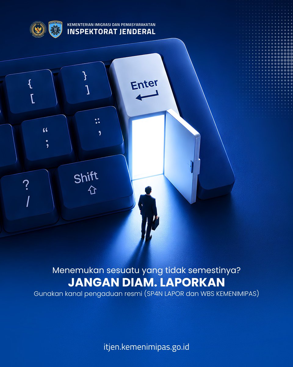 itjen_imipas's tweet photo. Setiap langkah dalam bekerja selalu memiliki arti.

Mulailah dari langkah sederhana
Mulailah dari diri sendiri
Mulailah dari apa yang bisa kita lakukan hari ini
Karena Setiap Langkah Membawa Makna

#InspektoratJenderal #ItjenKemenimipas #Kemenimipas #Pengawasan #BersamaMelangkah https://t.co/j1CUsrYDBU