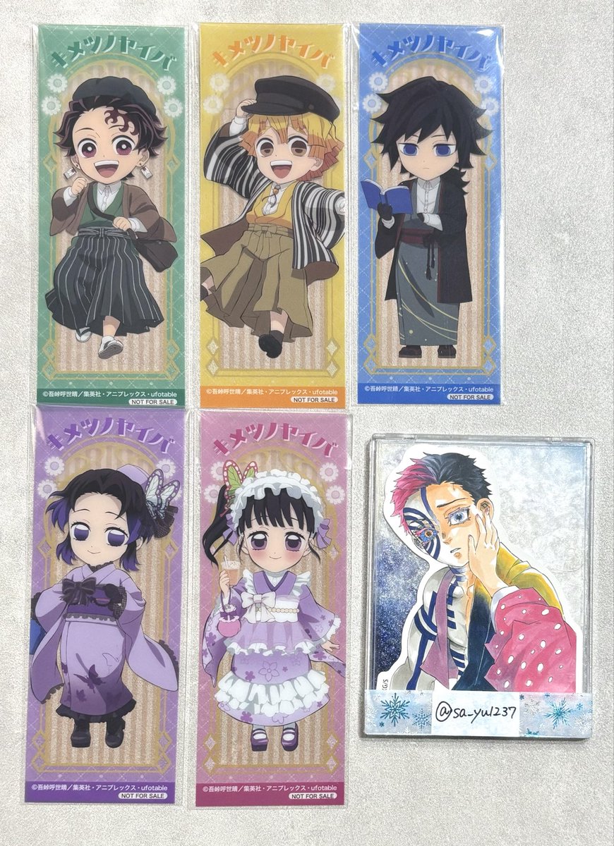 sa_yu1237's tweet photo. 【交換】鬼滅の刃 アニメイトフェア 特典 クリアしおり 

譲：炭治郎 善逸 ⭐️義勇 カナヲ しのぶ

求：狛治3 恋雪2

⭐️はまとめての方優先
都内手渡し/郵送

検索からもお声がけください https://t.co/Q6Z5FdLkdb