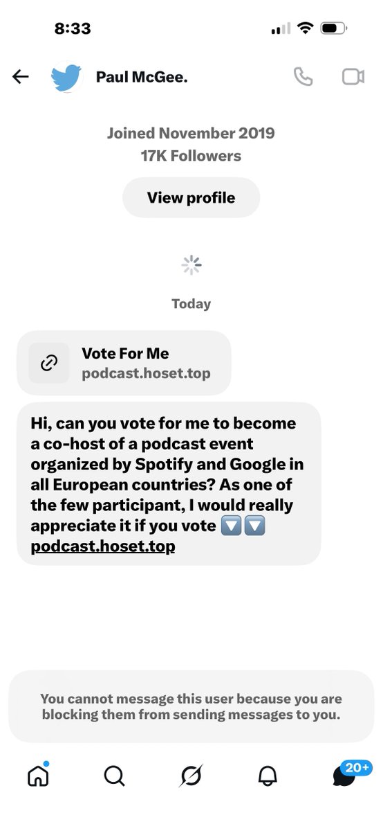 Scottie8931's tweet photo. Another hacked account  don’t click  on any links https://t.co/iAScnT0mG8