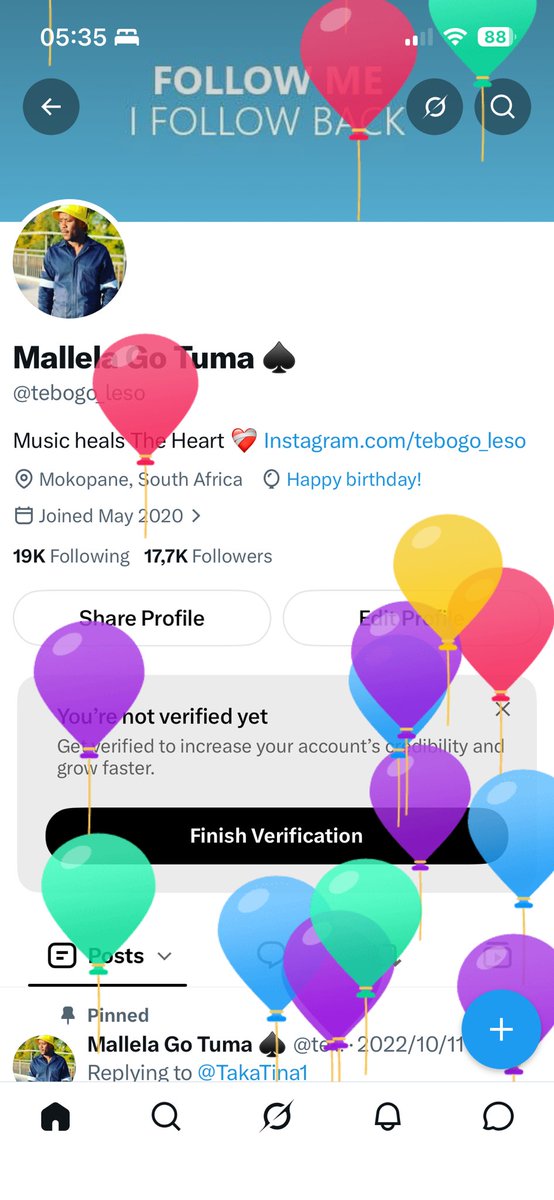 tebogo_leso's tweet photo. Today, I just want to thank God for adding another year to my life.
Happy birthday to me! https://t.co/eUOpwA9iOC
